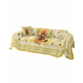 thumbnail image 2 of Floral Bee Sofa Covers for 3 Cushion,Washable Couch Cover for Sectional Sofa Slipcovers,Yellow Orange Blossoms Sunflower Daisy Spring Summer Loveseat Covers Futon Cover Throw Blanket 71x118, 2 of 8