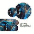 thumbnail image 2 of Soft Warm Elephant Print Blanket 1 elephant print blanket soft warm blanket nap blanket for sofa sofa office bed office camping trip, 2 of 6
