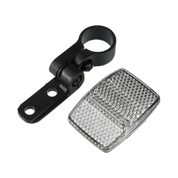 Reflectores de bicicleta Unique Bargains 2.13"x1.54" Reflector de advertencia de bicicleta Reflectores de seguridad Accesorios para bicicletas Plástico blanco