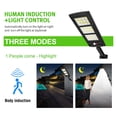thumbnail image 4 of Solar Lights, 180 144 LED Oversized Solar Floodlights For Garden 5000LM Security Motion Sensor Lights With Remote 3Modes Solar Lights Outdoor
--------
Super Bright & Energy Efficient, 4 of 7