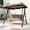 Beige, variant on Howsvn 3-Seat Patio Swing, Adjustable Canopy Steel Frame Glider, Cushioned Outdoor Backyard Swing, Black