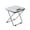 Grey, variant on Zainafacai Garden Tools Household Plastic Bench Small Folding Foldable Portable Chair Stool Chair Patio & Garden