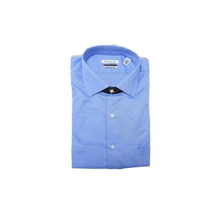 Van Heusen Mens Size Medium 15-15.5 (32/33) Regular Fit Long Sleeve Flex Collar Dress Shirt, English