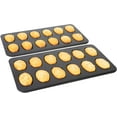 thumbnail image 5 of 2 Pack Nonstick Madeleine Pan, 12-cup Heavy Duty Shell Shape Baking Cake Mold Pan., 5 of 5
