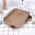 thumbnail image 3 of Rectangle Non-stick Baking Tray Carbon Steel Kitchen Cake Bread Biscuit Baking Pan Tool, 3 of 8