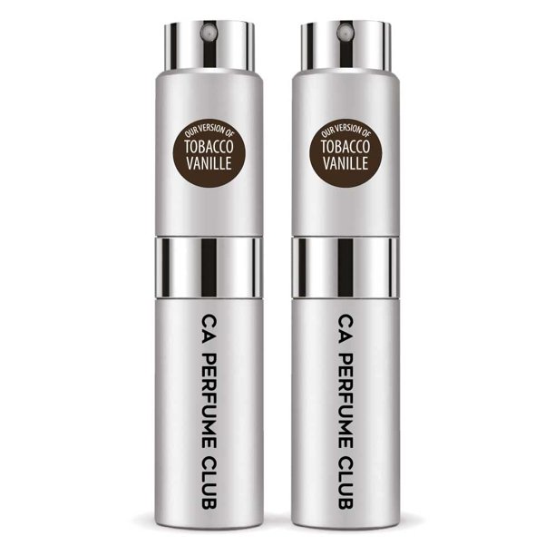 Perfume CA Tobacco Vanille Eau de Parfum para hombre, 8 ml, paquete de 2