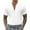 White, variant on KIHOUT Men's Casual Solid Shirts Clearance Stylish Stand Collar Zipper Short Sleeve Pullover Daily Vacation Blouse Deals
