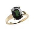 thumbnail image 2 of 925 Solid Sterling Silver Natural Green Emerald Ring Engagemant Ring Gift, 2 of 2