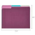 thumbnail image 6 of Pen+Gear Jewel Tone File Folders, Letter Size, Assorted Colors, 25 Count, 6 of 6