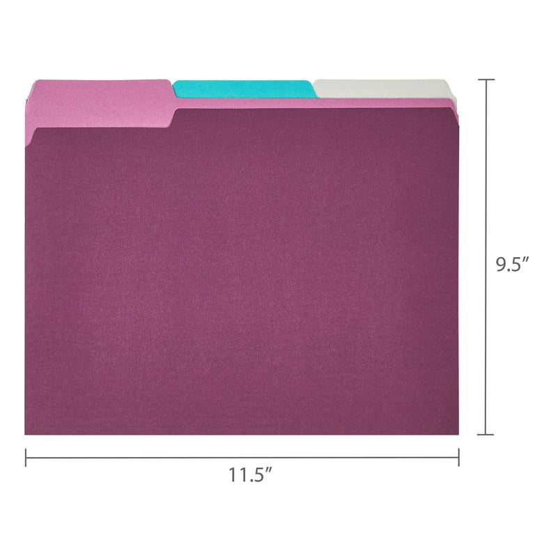 Pen+Gear Jewel Tone File Folders, Letter Size, 25 Pack photo 6