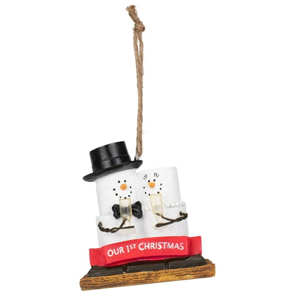 Ganz MX185730 S'Mores Ornament - Our 1st Christmas, 3.38-inch Height, Resin and Polyresin