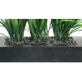 thumbnail image 3 of Vintage Home 2-Pack Artificial Faux Lifelike Plastic Fake 14" Tall Green Grass In Black Planter, 3 of 6