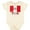 Natural, variant on Inktastic Peruvian Soccer Boys or Girls Baby Bodysuit