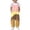 219Light Pink408, variant on Stylish Ice Cream Print Blend Jumpsuit With Pocket Details Kids Toddlers Comfortable Everyday Romper For Family Outings Sleeveless Soft Onesie