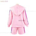 thumbnail image 4 of Disfraz de Cosplay de Anime para mujer, peluca rosa de Hip Hop, ropa deportiva, abrigo Sexy, traje de fiesta Kawaii, peluca cos, 4 of 4