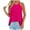 Hot Pink, variant on XMMSWDLA Womens Tank Tops Casual Vest Shirts Sleeveless Cotton Soft Summer Tees Blouses Hot Pink Tunic Tank Tops Women