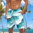 thumbnail image 2 of Horkkom Shorts Men Summer Hawaiian Beach Elastic Waist Drawstring Swim Trunks Board Vacation Casual Surfing Bathing Suit with Pockets XXXL, 2 of 6