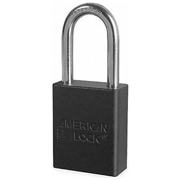 American Lock Lockout Padlock,KA,Black,1-7/8"H A1106KABLK35687