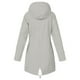 thumbnail image 5 of Chaqueta de lluvia sólida para mujer al aire libre de talla grande impermeable con capucha a prueba de viento abrigo suelto Pompotops  qwe16612, 5 of 5