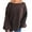Brown_Christmas Gift for Womnen, variant on Pullover Sweater for Women Crewneck Long Sleeve Work Business Casual Basic Knit Jumper Tops Brown S
