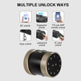 thumbnail image 3 of Yeacher Smart -theft Door Lock Electronic Fingerprint BT Lock APP TTLock Remote Control Password Code Number Card Lock With Keys, 3 of 7