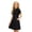 Black, variant on SUYIDA Girls Flutter Sleeve Solid Color Dress, Lace with Side Pockets, Lightweight Everyday Casual Swing Dress for Girls