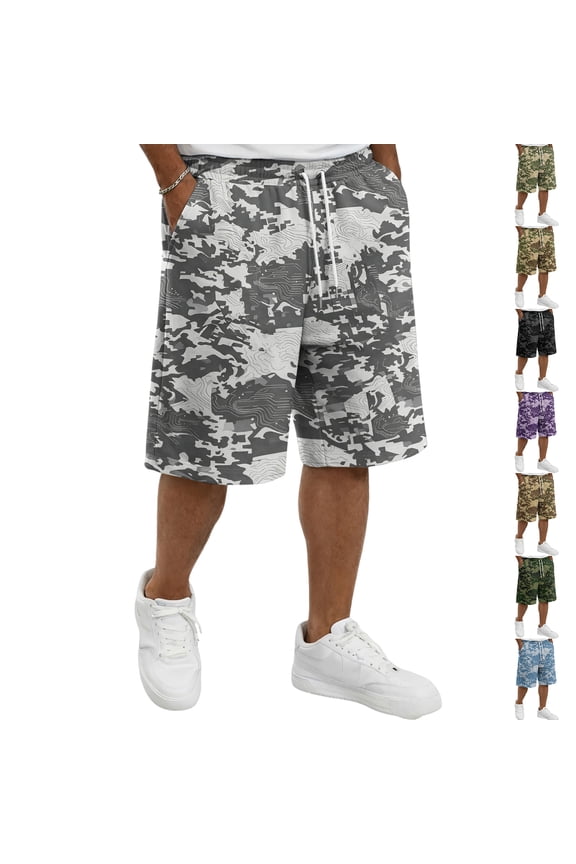 Camouflage Shorts for Men Work Fishing Camping Casual Camouflage Shorts