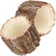 thumbnail image 2 of macetas de corteza de madera para flores, estilo rústico, para suculentas, para granja, con forma de tronco de madera, 2 of 3