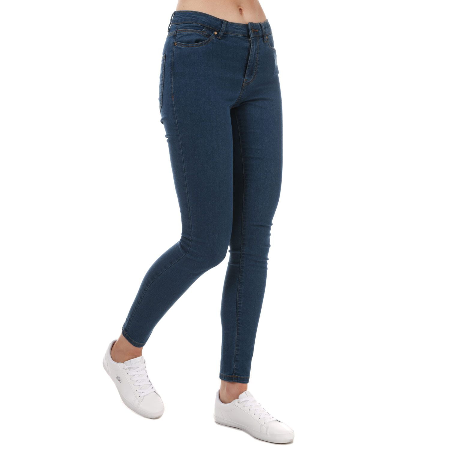 muggen Dolke Editor Women's Vero Moda Judy Mid Rise Slim Jeggings in Blue - Walmart.com