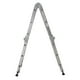 thumbnail image 2 of Escalera Multiposiciones BYP Aluminio Reforzada 12 Escalones Plateado, 2 of 8