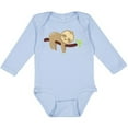 thumbnail image 3 of Inktastic Cute Sloth, Baby Sloth, Lazy Sloth, Sleeping Sloth Boys or Girls Long Sleeve Baby Bodysuit, 3 of 5