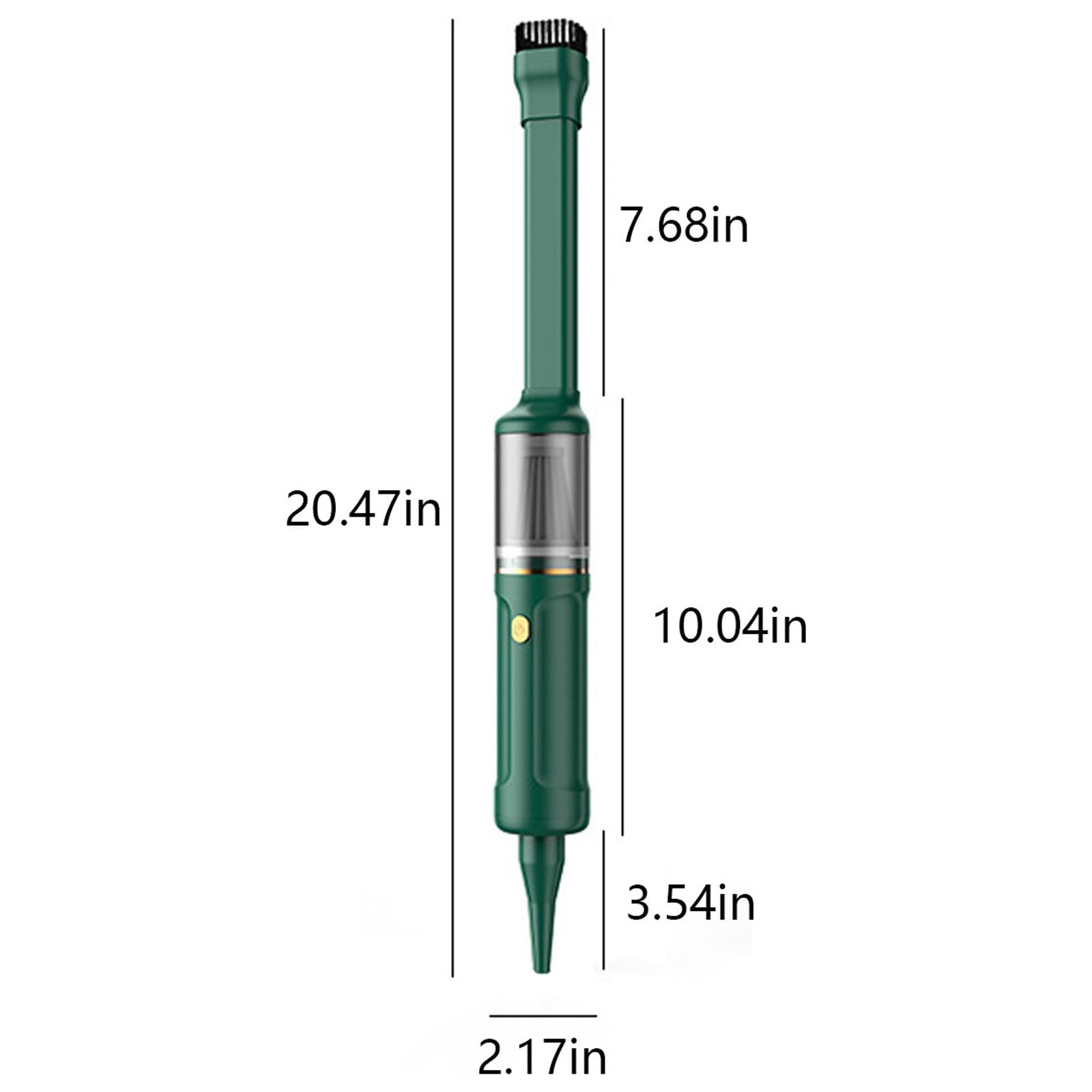 Rechargeable Cordless Car Vacuum Cleaner, Handheld Vacuum for 2 in 1 Blowing and Vacuuming, Keyboard Dustbuster for Small Crevices, with Brush Adapter,Green