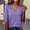 Dark Purple, variant on Womens Summer Tops Thread Neck Short Sleeve Loose Lightweight Work Casual Blouse Tee Oversized Tshirts for Women Yellow S