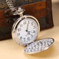 thumbnail image 4 of Pocket Watch Classical Quartz Analog Arabics Number  Case With Alloy Chain For Unisex Fashionable, 4 of 8