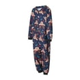 thumbnail image 5 of Nituyy Matching Family Pajamas Sets Christmas PJ's Sleepwear Printed Top with Plaid Bottom, 5 of 10
