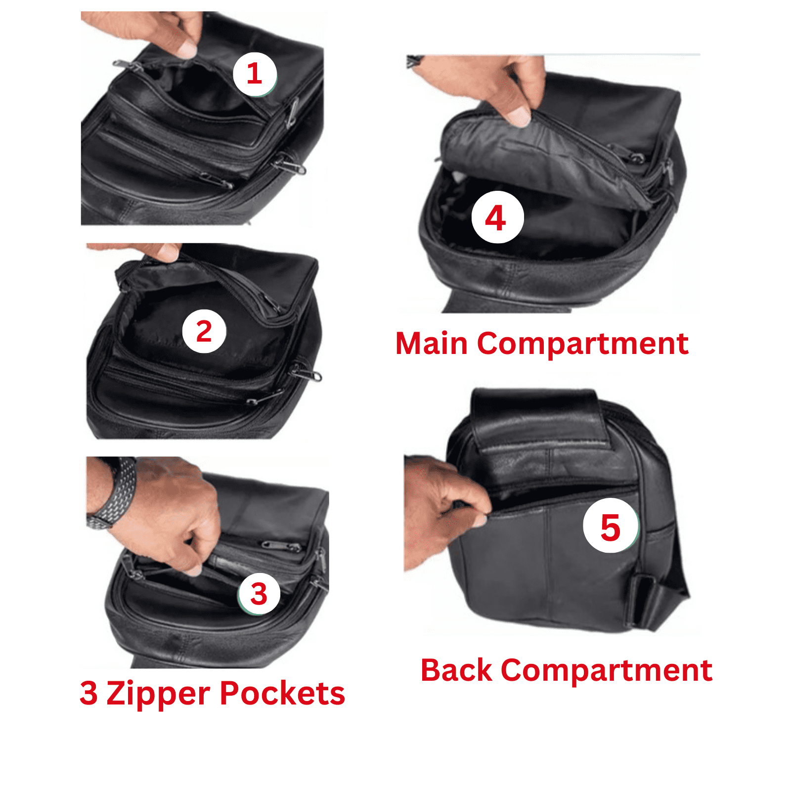 Crossbody Sling Bag for Men Women, Sling Backpack Shoulder Bag, Chest Daypack