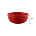 thumbnail image 5 of Mainstays 38 Ounce Round Plastic Etched Holiday Bowl, Red, 5 of 6