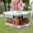 thumbnail image 5 of Fruit Containers For Fridge, Airtight Locking Lids Food Containers With Detachable Ice Tray, Summer Household Outdoor Fruit Organizer Bento Box For Ic, 5 of 5