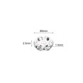 thumbnail image 2 of Unique Bargains 6mm Spacer Beads, 200pcs Bead Spacers Rhinestone Round Bulk Beads Wave for Jewelry Making Necklaces, Silver, 2 of 5
