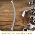 thumbnail image 3 of Stainless Steel Air Compressor Hose for Air Tools with 2pcs Replacement Fittings, 3 of 8