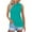 Turquoise, variant on WTOBBY Women's Solid Color Lapel Button Sleeveless Vest Casual Top, Summer Fashion Polo Style, Lightweight and Breathable, Ideal for Casual or Active Wear,Beige S