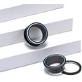 thumbnail image 2 of GHSDFBB 2PCS 316L Stainless Steel Two-Color Screw Tunnel Ear Plug Expander Stretcher Gauge 0G-1", 2 of 5