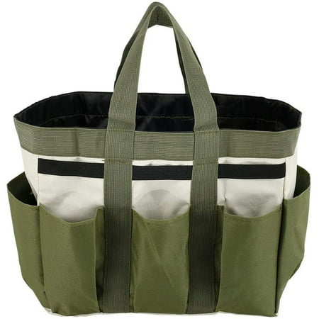

Garden Tool Bag 8 Pockets 600D Oxford Gardening Hand Tool Storage Bag With Handles And Elastic Straps for Women Men Gardeners Green