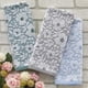 thumbnail image 5 of Juego de Toallas de Mano de Jacquard Floral, Gris, 2 Unidades, 5 of 7