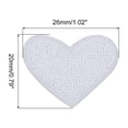 thumbnail image 2 of Heart Shaped Iron on Patches White Embroidered Sew on Love Applique Patches 33 Pack, 2 of 6