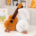 thumbnail image 3 of Cute Musical Plush Toy Soft Violin 30cm Guitar Pipa Tuning Fork Note Stuffed Doll Instrument Gift for Kid Music Lover Home Decor, 3 of 10