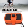 thumbnail image 3 of Bike  Bag Cycling Storage Pouch Under Saddle Bag with TPU Material Knob Lock Design 0.5L Capacity for Emergency Tools Rear Light Mount, 3 of 7