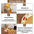 thumbnail image 2 of Vintage Turkish Tea Set: Exquisite Turkish Coffee Cup Set Including Metal Teapot, 6 Cups & Tea Tray for Home Decor Birthday Christmas Wedding Restaurant Hotel (A3), 2 of 8