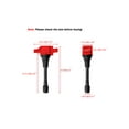 thumbnail image 3 of Set of 4 ISA Red Ignition Coils and NGK Spark Plugs Compatible with 2013-2014 Nissan Tiida 1.8L Replacement for UF509, 3 of 3