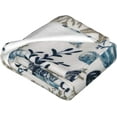 thumbnail image 2 of Coastal Shells Blanket, Soft Warm Bed Bedding Throw Blankets for Couch Bedroom Sofa Office, All Season Cozy Flannel Plush Blanket Gifts for Adults, 80"X60", 2 of 6